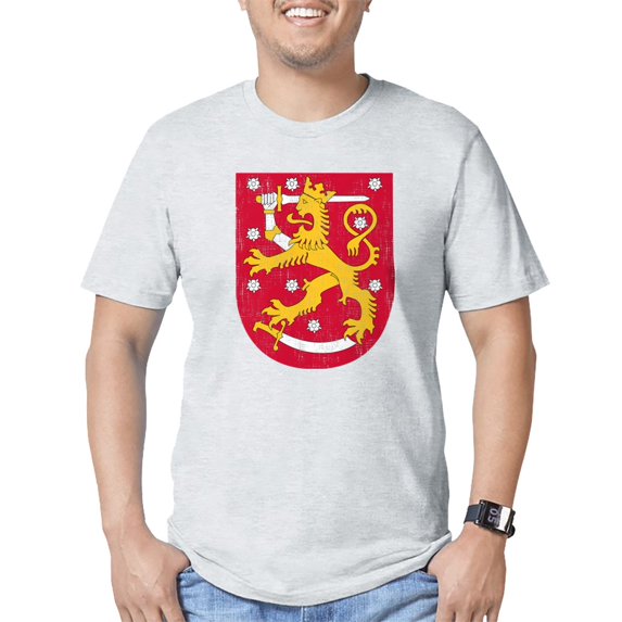 CafePress - Coat Of Arms Of Finland T Shirt - Fitted T-Shirt, Vintage Fit Soft Cotton Tee