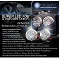 thumbnail image 4 of For 2001 2002 Kia Rio LED Fog Lamps Driving Lights Foglamps Foglights Drivinglights Kit, 4 of 5