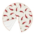 thumbnail image 3 of Bingfone Christmas Tree Skirt Mat Christmas Decoration Interior 36"-Chili, 3 of 8