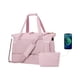 thumbnail image 4 of Bolsas de viaje para mujer, bolsa de fin de semana, bolsa de gimnasio con compartimento para zapatos y bolsillo para artículos húmedos, bolsa de viaje de fin de semana con carga USB, 4 of 7