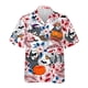 thumbnail image 3 of Camisa hawaiana con estampado 3D de gato y mapache para hombre, blusa con estampado de plantas y animales, blusa de moda con solapa y botones, camisetas Aloha de manga corta, 3 of 5