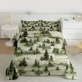 thumbnail image 2 of Manfei Green Pine Bedding Comforter Set,Tropical Botanical Tree Twin Comforter Sets,Rustic Farmhouse Cabin Bedding Set,Ultra Soft Home Decor Reversible,2 Pieces, 2 of 8