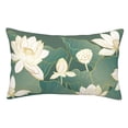 thumbnail image 1 of Fotbe Lotus Golden Line Funda de Almohada Decorativa Estilo Occidental, Lujo en Algodón, Fundas para Almohadas King, Cojín Estampado para Decoración del Hogar-14"x20", 1 of 6