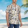 thumbnail image 5 of Daiia Cute Cats Hawaiian Shirt for Men Gentle Cotton Regular Short Sleeve Casual-3X-Large, 5 of 9
