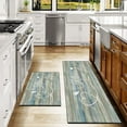 thumbnail image 5 of Farmhouse Kitchen Rug Set 2 Pieces Anti-Fatigue Kitchen Floor Mats Waterproof Non Slip Kitchen Rugs and Mats Heavy Duty Standing Mat Floor Home, Sink, Laundry,17.3x28+17.3x47 inch, Teal, 5 of 6