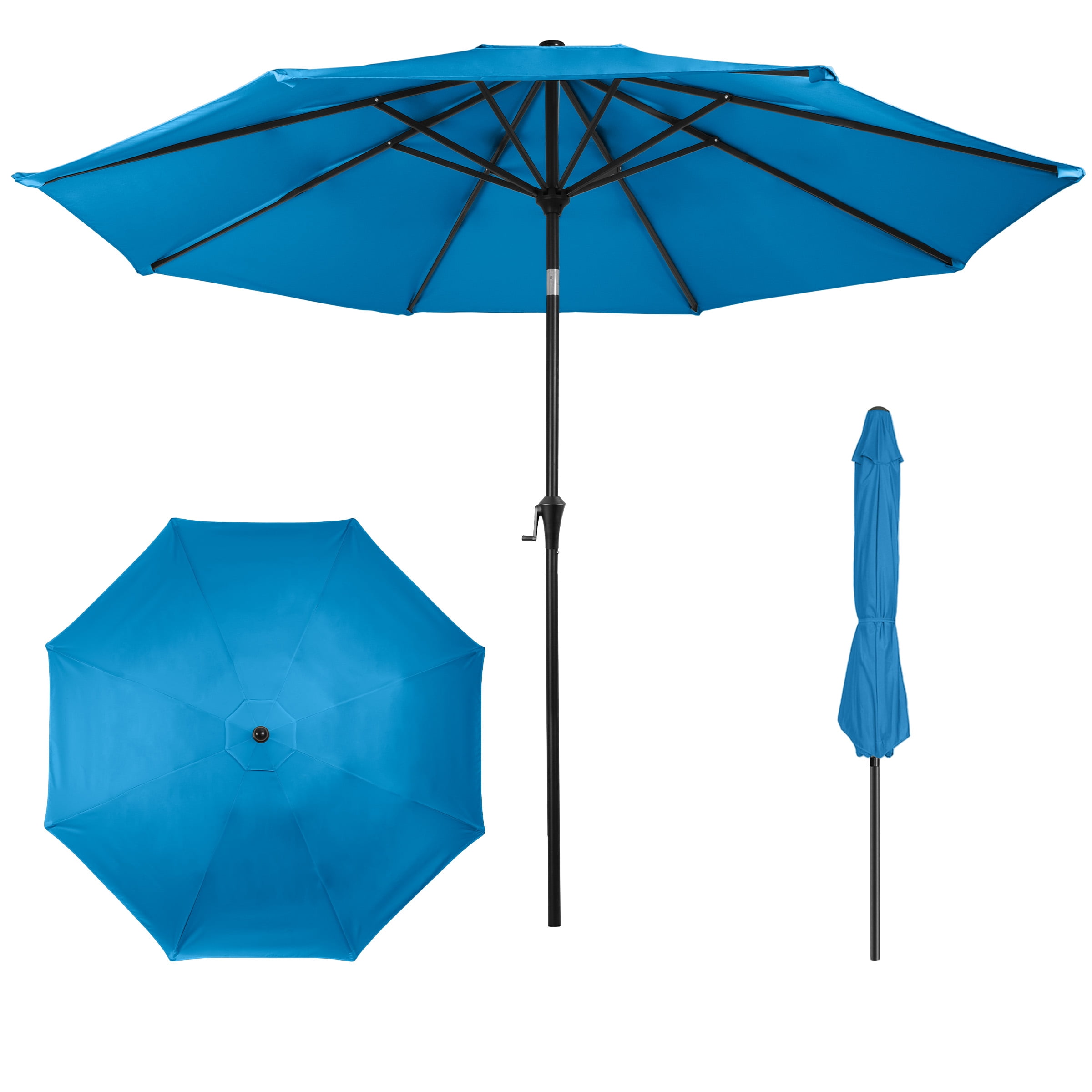 garden treasures navy market 7.5-ft round patio umbrella Treasure 7.5ft  Outdoor Umbrella  Push Button Tilt  White Aluminum Frame (O'bravia, Aqua) : Patio, Lawn & Garden of shade with this large patio umbrella that will keep you cool all day long. Best Choice Products 7.5ft Heavy-Duty
