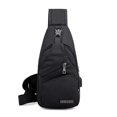 thumbnail image 1 of Sac de Poitrine Décontracté pour Hommes, USB, Grande Capacité, Ajustable, Sac Bandoulière d'Extérieur, 1 of 7