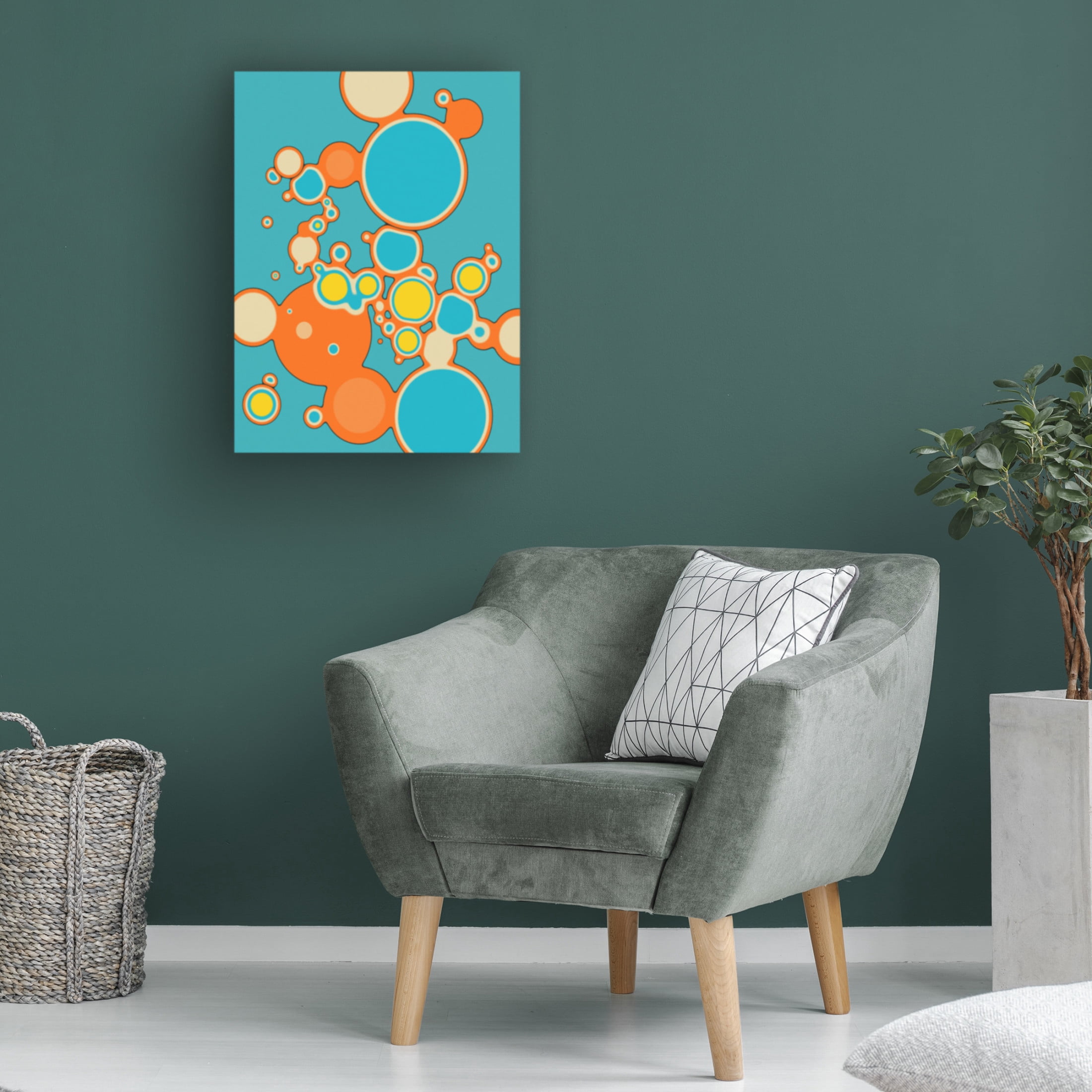Trademark Fine Art Jazzberry Blue  Interaction 1 Canvas Wall Art