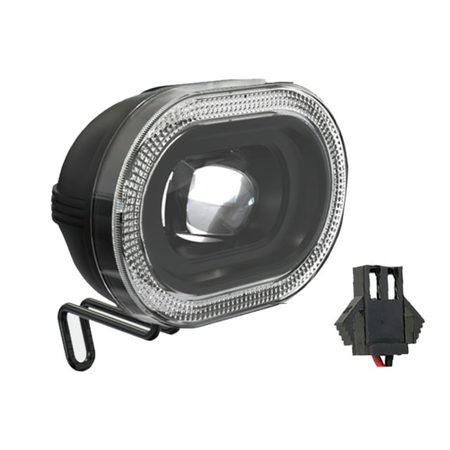 LED Para Bicicleta EléCtrica DC12V-48V, 2 Cables, Enchufe SM, Luz Delantera Para Moto De Nieve, Accesorios Para Motocicleta Y Scooter