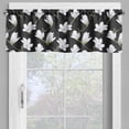 thumbnail image 2 of Ambesonne Magnolia Window Valance, Countryside Flowers, 54" X 18", Green Black and White, 2 of 5