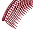 thumbnail image 4 of Diadema de aro con dientes y pasador para el pelo liso para mujer, 12 cm, color burdeos borgoña, 4 of 7