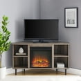 Manor Park Corner Fireplace TV Stand for TVs up to 55", Grey Wash