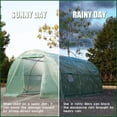 thumbnail image 6 of Greenhouse for Outdoors Greenhouse Walk-in Green House 15'x7'x7' Steel Greenhouse Kit Indoor Greenhouse Plant Shelves Tomato Herb Canopy for Patio, 6 of 7