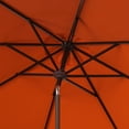 thumbnail image 3 of SAFAVIEH Ortega 9' Market Crank Auto Tilt Patio Umbrella, Orange, 3 of 4