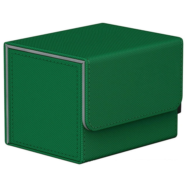 Trading Card Storage Box with Lid Deck Storage Holder Large Capacity Organizer Gaming Cases Container Carrying Organization for Adults Green