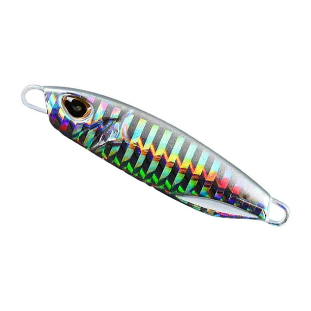 Señuelos de pesca 3D realistas, cebo flotante para agua dulce. Plata 50g
