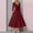 Wine, variant on Prom Dresses 2024 A Line Mother Of The Bride Dress Wedding Guest Vintage Plus Size Elegant V Neck Tea Length Satin 1/2 Length Sleeve with Pleats Dresses for Women 2024 Black XL