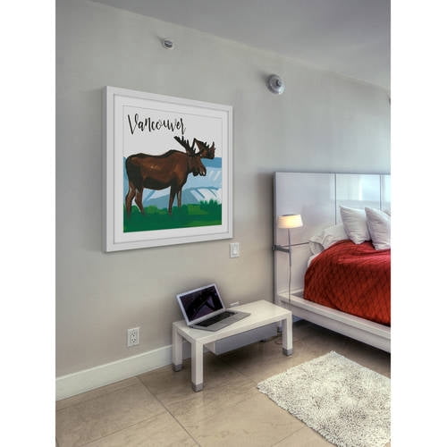 Marmont Hill "Vancouver Moose" by Molly Rosner Framed Painting Print
