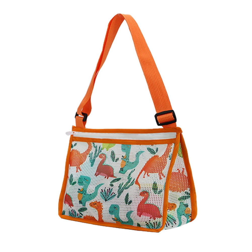 Mesh Beach Bag kids Shell & Pebble Collection Bag, Beach Play Bags for