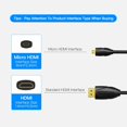 thumbnail image 3 of Cable Micro Hdmi A Hdmi Vention 4k 60hz 1m vention VEVAA-D03-B100, 3 of 9