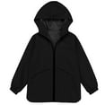 thumbnail image 4 of Jinhomg Toddler Boys Girls Rain Jacket Lightweight Waterproof Windbreaker Kids Full Zip Hooded Wind Resistant Raincoat with Zipper Pockets, 4 of 6