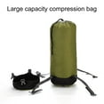 thumbnail image 3 of 8/15/25/35L Sleeping Bag Compression Sack Large Capacity Drawstring Ultralight Waterproof Adjustable Buckle More Storage Nylon Down Jacket Duvet Storage Stuff Bag for Outdoor Orange S, 3 of 13