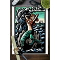 thumbnail image 3 of Olympia, Washington, Mermaid, Scratchboard (9x12 Wall Art Print, Home Decor), 3 of 3