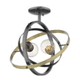 thumbnail image 1 of Atom Semi-Flush in Brushed Steel, 1 of 2