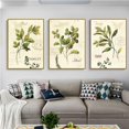 thumbnail image 1 of Leaves And Text Wall Art Canvas Print Poster,simple Retro Nature, 1 of 5