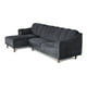 thumbnail image 4 of Sala Modular Sofá Cama Reversible De Velvet Gris Oxford Modelo Scotch, 4 of 8