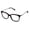 purple / tortoise, variant on Jones New York Plastic Soft Square Eyeglass Frames, Brown, 49mm