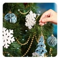 thumbnail image 5 of HomeDM Christmas Balls 18Pcs Navy Shatterproof Ornaments Balls Assorted Christmas Tree Hanging Pendant for Holiday Wedding Party Home Decor, 5 of 6
