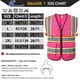 thumbnail image 2 of Chaleco de seguridad Ekksafety EK175 rosa reflectante con 5 bolsillos, 2 of 6