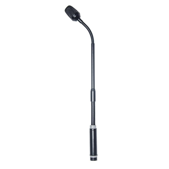 Micrófono de cuello de cisne, micrófono dinámico para DJ, fácil de ajustar, micrófono XLR profesional de bajo ruido, micrófono dinámico para grabar pu