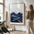 thumbnail image 3 of Japanese Wall Art Ocean Wall Art Minimalist Print Navy Blue Surf Wall Art Japandi Wall Art Wabi Sabi Painting - Japan Painting Waves Ocean Seascape Marine Life Unframed Wall Art Print 20 x 28 inches, 3 of 16