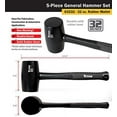 thumbnail image 2 of Titan Tools 63125 5-Piece Hammer Set, 2 of 8