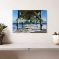 thumbnail image 2 of Elephant Stock Under Wrightsville Beach Pier Wall Art - Horizontal Canvas Wall Art - Living Room Wall Decor - Nautical Canvas - Blue And Gray Decor - 12" x 8", 2 of 8