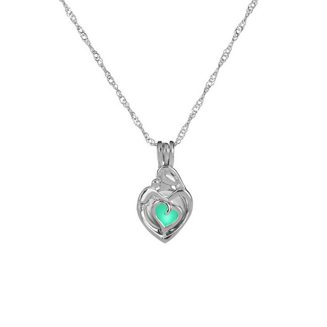 Mothers Day Gifts Necklace From Daughter Mom Birthday Gift for Mom, Blue Alloy 0.98x0.59x0.39in, Mothers Day Gifts From Daughter