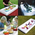 thumbnail image 2 of Inflatable Serving Bar - Pool Party Drink Cooler & Buffet Tray - White/Black, 2 of 7