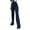 Navy, variant on Kureaily Womens Casual Work Pants Solid Color Stretch High Waist Straight Pants Trousers Women's Wide Leg Pants