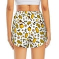 thumbnail image 4 of Goofa Cute Bee Printed Women 2 in 1 Running Shorts,Quick Dry Athletic Workout Shorts,High Waisted Athletic Shorts with Liner Pockets-Large, 4 of 9