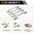 thumbnail image 4 of 4pcs Exterior Door Handle Cover Car Door Handle Protector for Toyota Tacoma 2016-2023 Car Door Handle Protector without Keypad ABS Chrome Silver Tone, 4 of 5