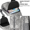 thumbnail image 2 of Minimalist Sling Backpack, Ink Style Nordic Crossbody Daypack with Aesthetic Tribal Vibes for Commuting, 2 of 4