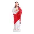 thumbnail image 2 of Escultura religiosa de la estatua del sacerdote, ornamento de los artes de la decoración para la oficina de la mesa , L ROJO BLESIY Estatuilla de sacerdote, 2 of 7