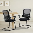 thumbnail image 6 of GIANNA Desk Chair No Wheels for Home Office, for Conference Room Waiting Reception Guest,2 Packs, 6 of 7