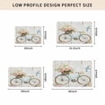 thumbnail image 5 of Vintage Floral Bicycle Door Mat Indoor Outdoor, Spring Farmhouse Bird Wood Non Slip Welcome Mat with Rubber Backing, Absorbent Fabric Front Door Mats Entryway Rug for Home Patio Entrance 18"x30", 5 of 9