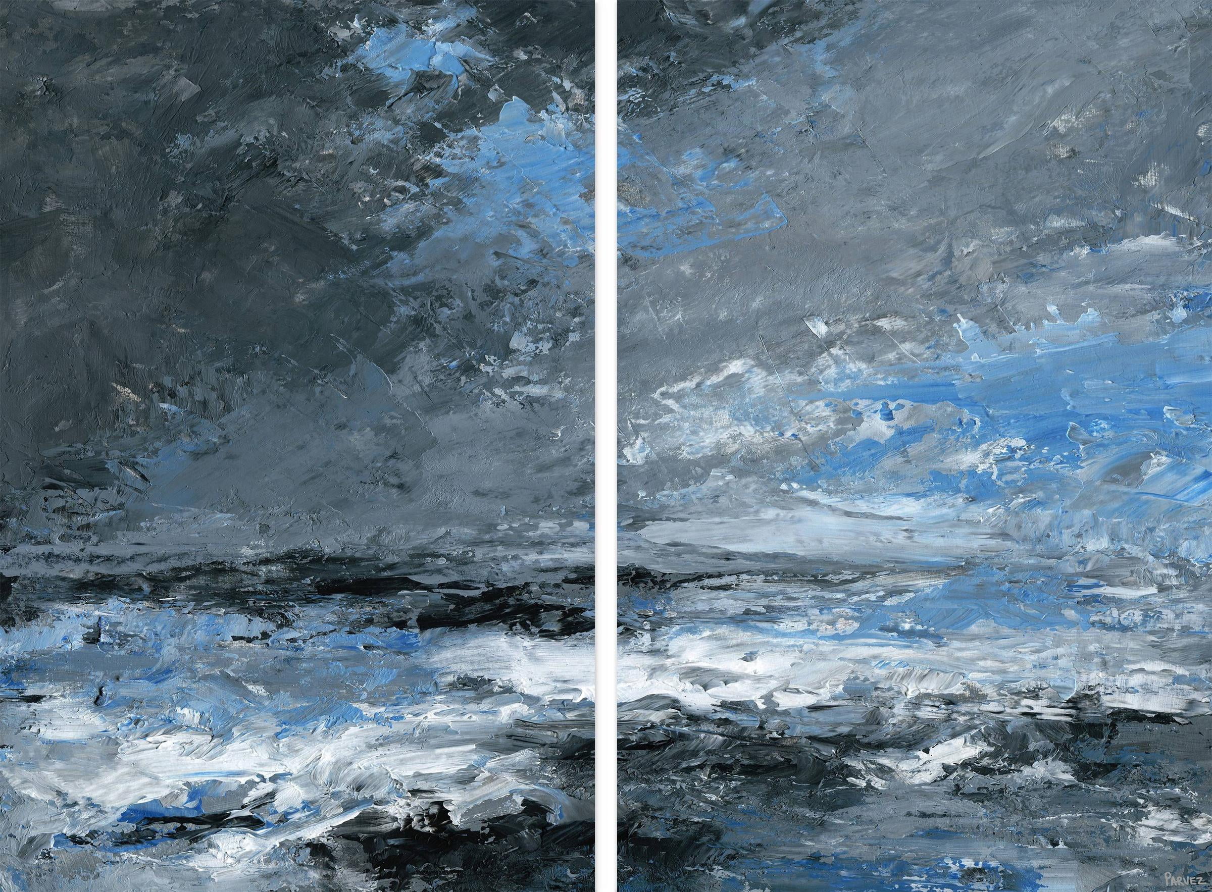 Dark Clouds Diptych