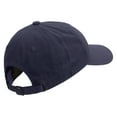 thumbnail image 4 of Groovy Flower Embroidered Dad Style Unstructured Low Profile 6 panel Cotton Cap - Navy OSFM, 4 of 5
