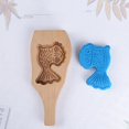 thumbnail image 3 of Molde de pastel de fondant de pastelería de madera 3d, utensilios para hornear bricolaje de cocina, regalo para el hogar, pez luna 1,11 Feliz Sencillez, 3 of 5