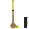 thumbnail image 1 of Amdohai Tennis Training Racket with Tennis Ball Set Wooden Tennis Accuracy Practice Racket Tennis Training Aid, 1 of 7